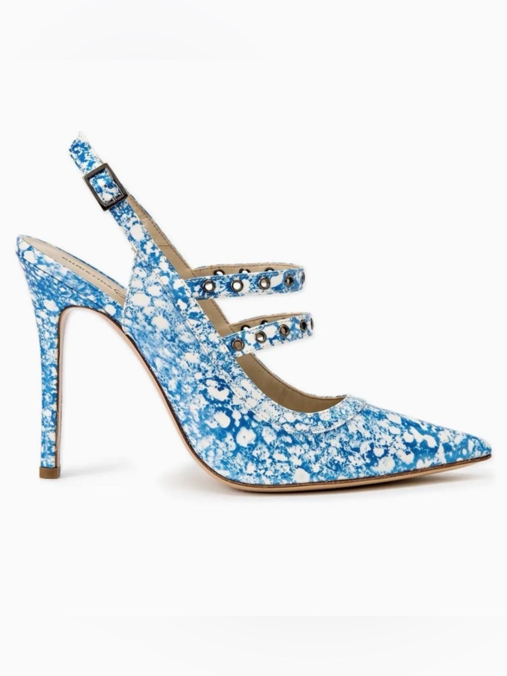 Christina Lombardi stilettos heels blue and white 
Made in Italy size 36.5